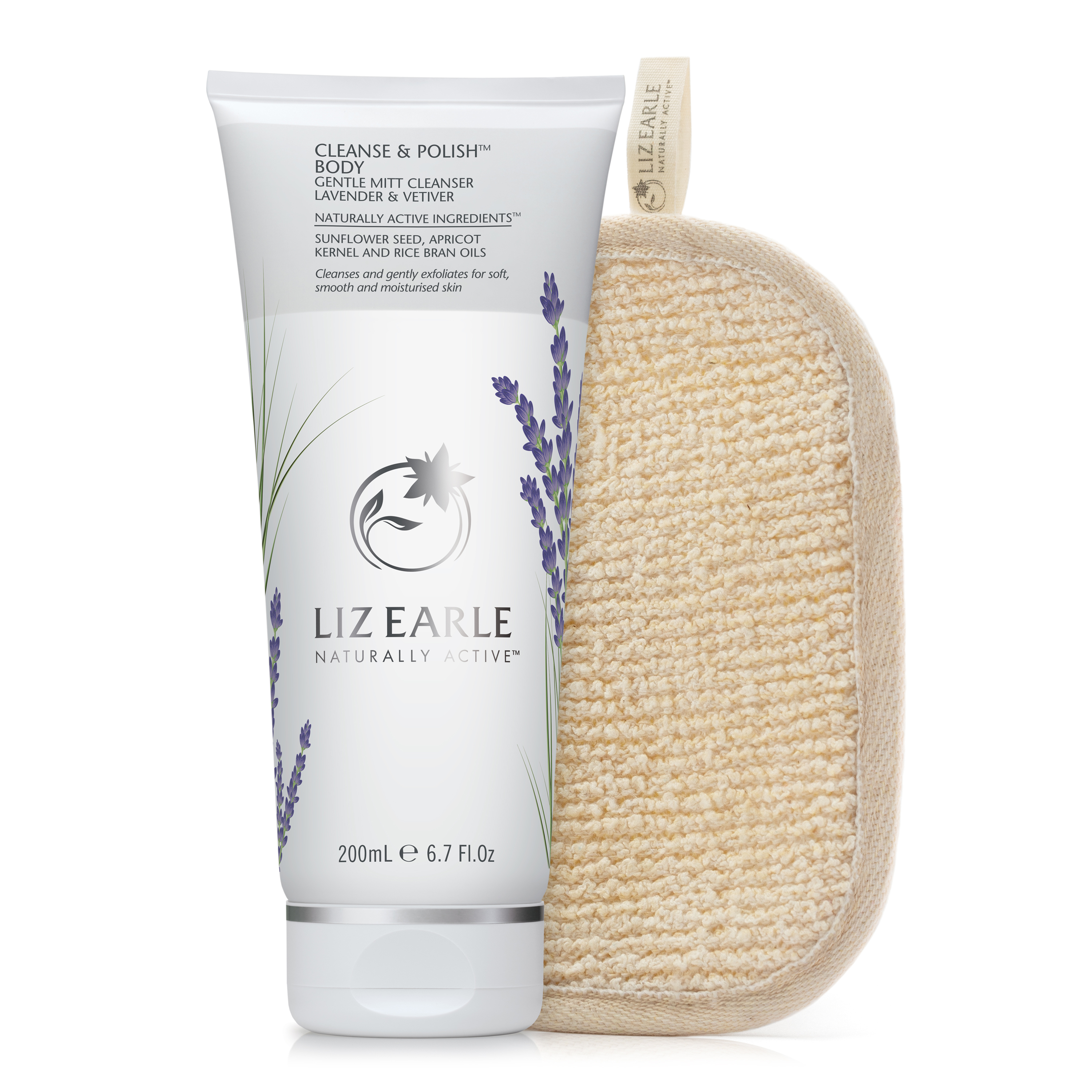 Cleanse And Polish™ Body Gentle Mitt Cleanser Lavender And Vetiv